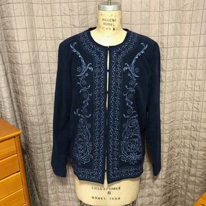 Susan Graver Style L Lined Blazer/Jacket